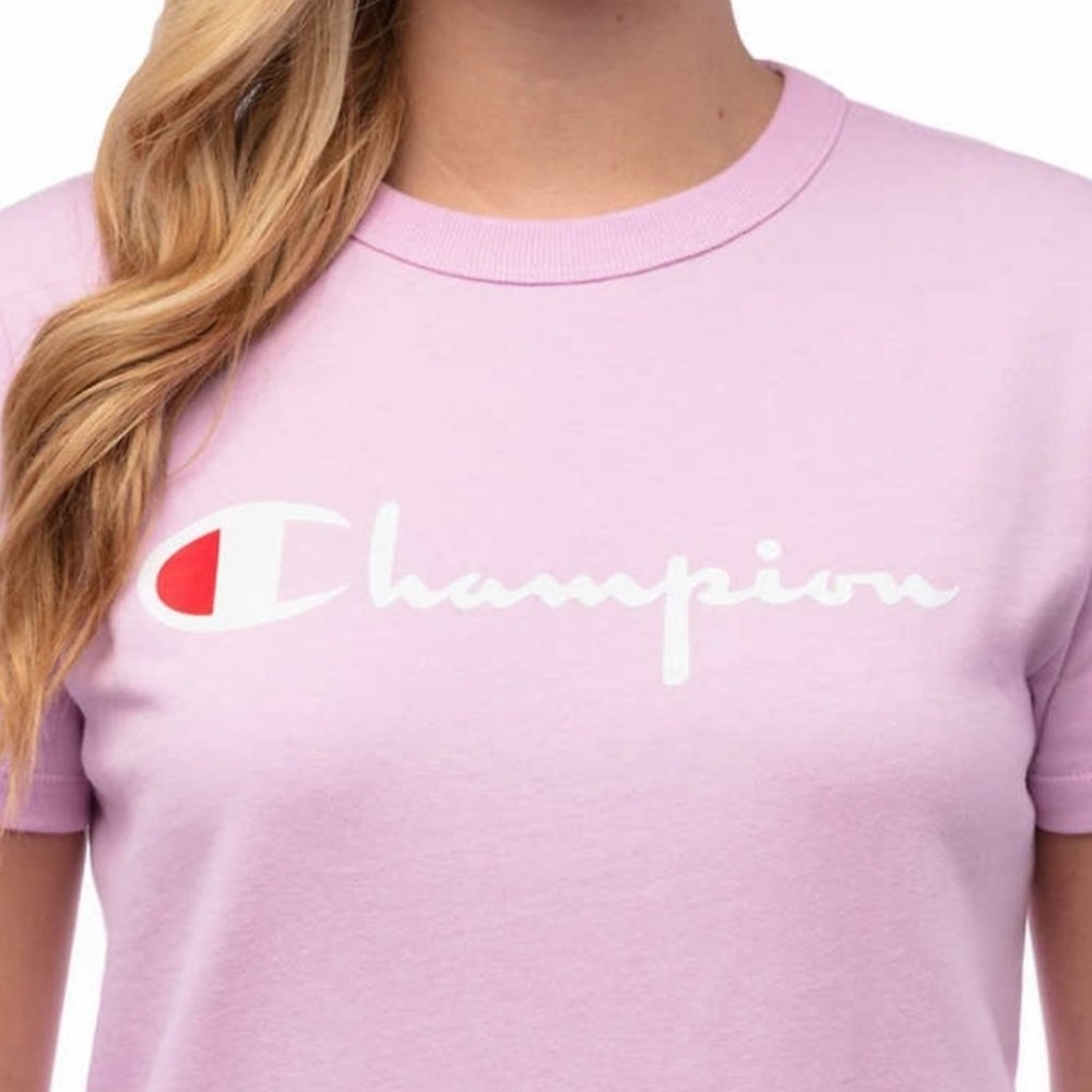 Champion Women's Heritage Tee Pink Ice Cake NWT - Picture 2 of 10